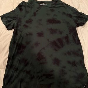 Green and Black tie dye American Eagle T-Shirt